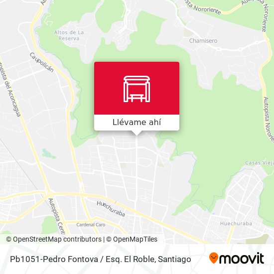Mapa de Pb1051-Pedro Fontova / Esq. El Roble