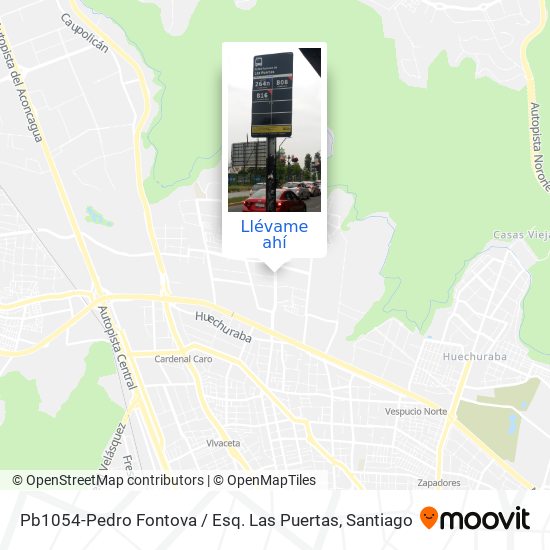 Mapa de Pb1054-Pedro Fontova / Esq. Las Puertas