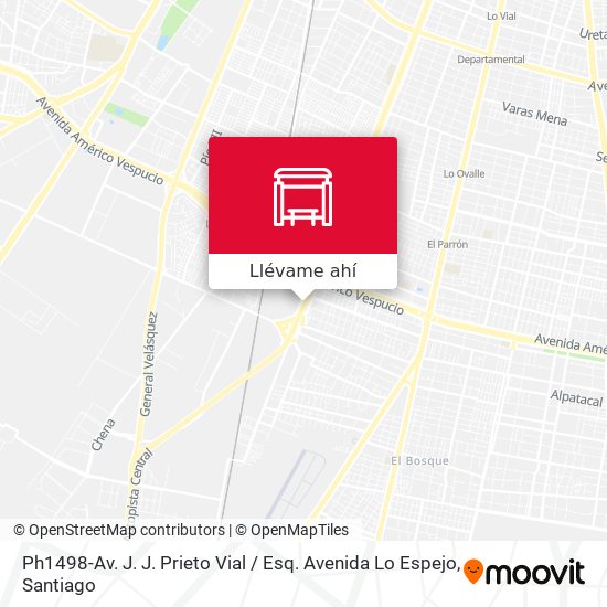 Mapa de Ph1498-Av. J. J. Prieto Vial / Esq. Avenida Lo Espejo