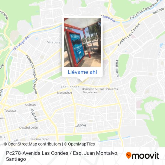 Mapa de Pc278-Avenida Las Condes / Esq. Juan Montalvo