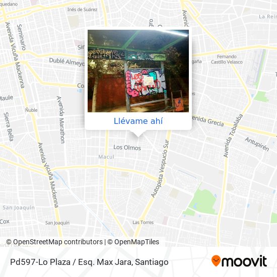 Mapa de Pd597-Lo Plaza / Esq. Max Jara