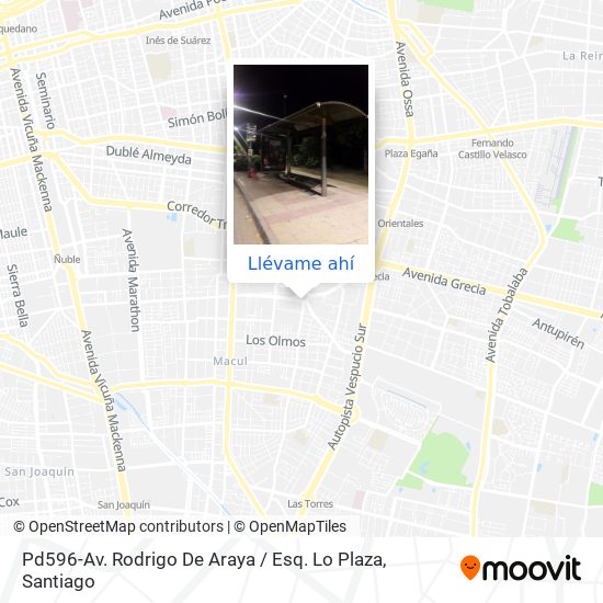 Mapa de Pd596-Av. Rodrigo De Araya / Esq. Lo Plaza
