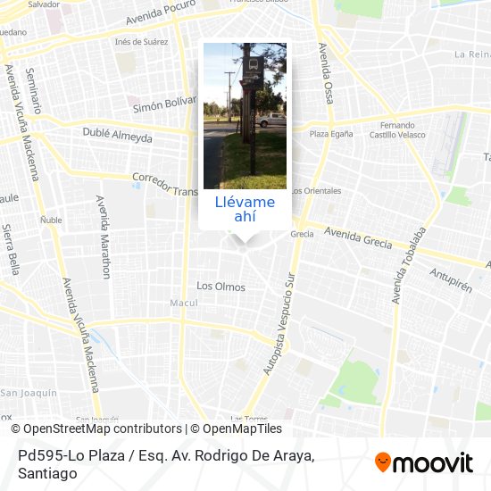 Mapa de Pd595-Lo Plaza / Esq. Av. Rodrigo De Araya