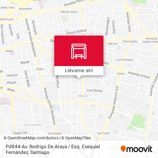 Mapa de Pd844-Av. Rodrigo De Araya / Esq. Exequiel Fernández
