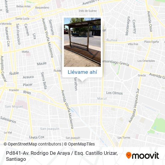 Mapa de Pd841-Av. Rodrigo De Araya / Esq. Castillo Urizar