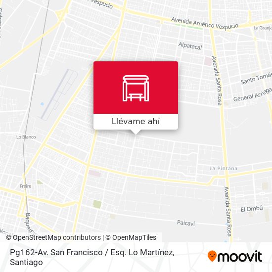 Mapa de Pg162-Av. San Francisco / Esq. Lo Martínez