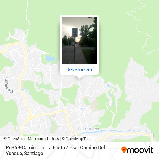 Mapa de Pc869-Camino De La Fusta / Esq. Camino Del Yunque
