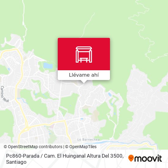 Mapa de Pc860-Parada / Cam. El Huinganal Altura Del 3500