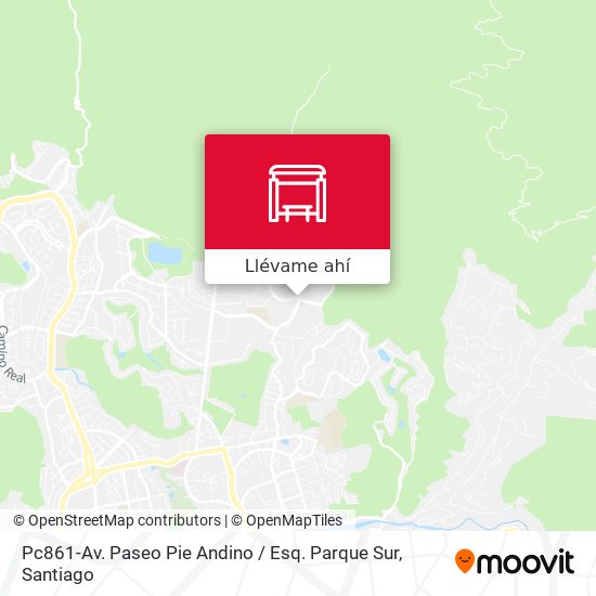 Mapa de Pc861-Av. Paseo Pie Andino / Esq. Parque Sur