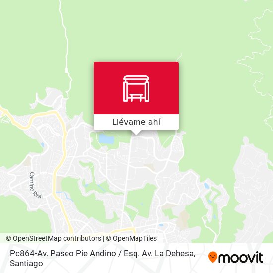 Mapa de Pc864-Av. Paseo Pie Andino / Esq. Av. La Dehesa