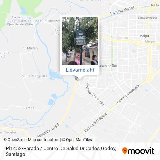 Mapa de Pi1452-Parada / Centro De Salud Dr.Carlos Godoy