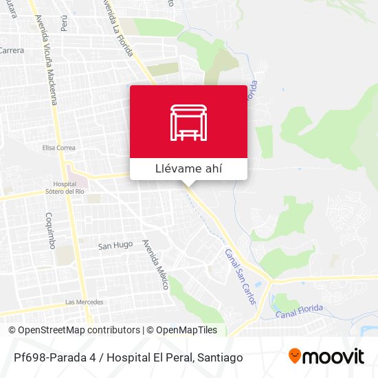 Mapa de Pf698-Parada 4 / Hospital El Peral