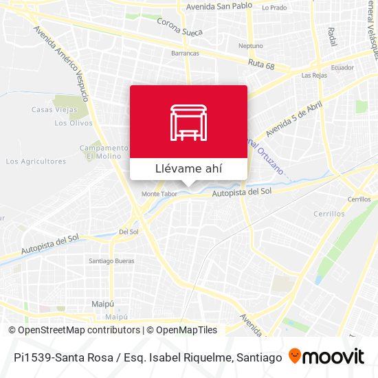 Mapa de Pi1539-Santa Rosa / Esq. Isabel Riquelme