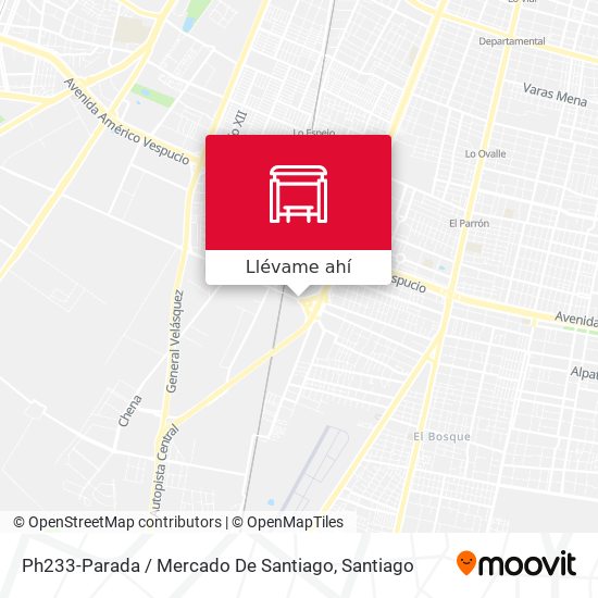 Mapa de Ph233-Parada / Mercado De Santiago