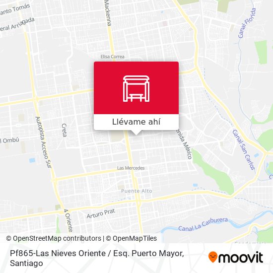 Mapa de Pf865-Las Nieves Oriente / Esq. Puerto Mayor