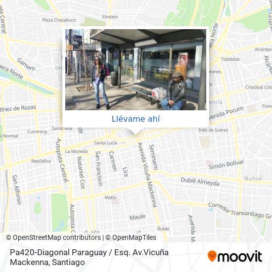 Mapa de Pa420-Diagonal Paraguay / Esq. Av.Vicuña Mackenna