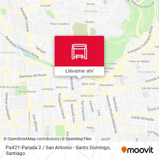 Mapa de Pa421-Parada 2 / San Antonio - Santo Domingo