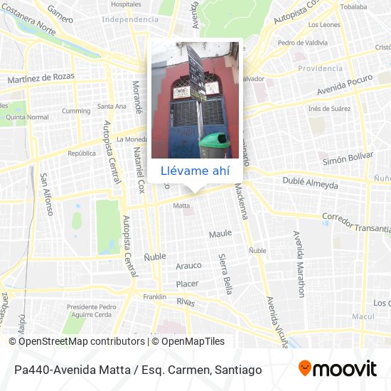 Mapa de Pa440-Avenida Matta / Esq. Carmen