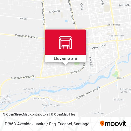 Mapa de Pf863-Avenida Juanita / Esq. Tucapel