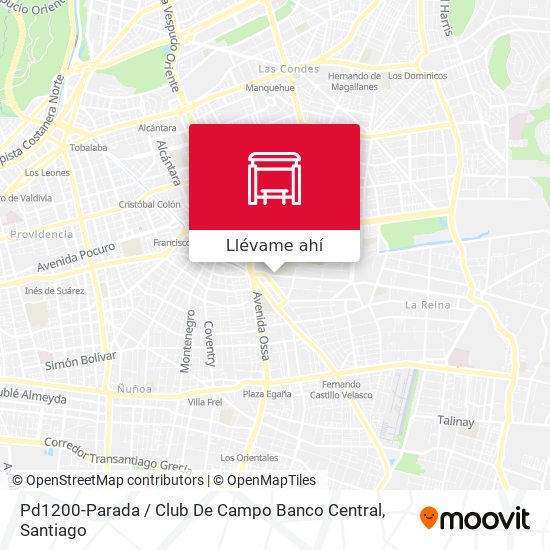 Mapa de Pd1200-Parada / Club De Campo Banco Central