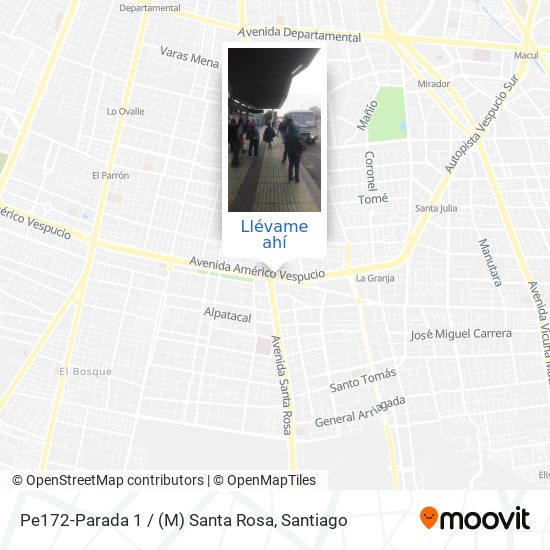 Mapa de Pe172-Parada 1 / (M) Santa Rosa