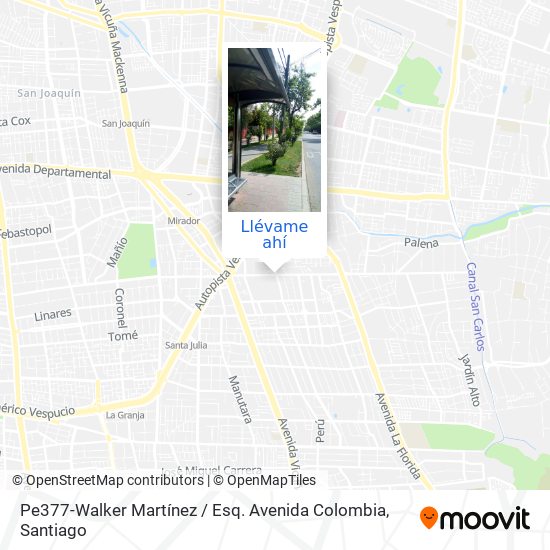 Mapa de Pe377-Walker Martínez / Esq. Avenida Colombia