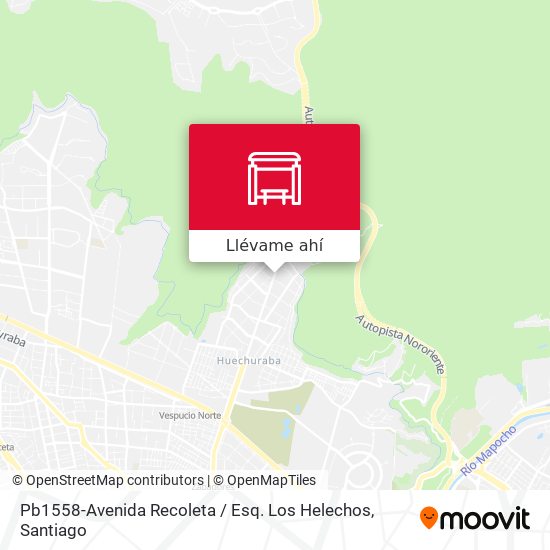 Mapa de Pb1558-Avenida Recoleta / Esq. Los Helechos