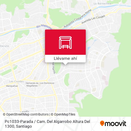Mapa de Pc1033-Parada / Cam. Del Algarrobo Altura Del 1300