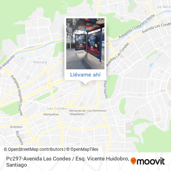 Mapa de Pc297-Avenida Las Condes / Esq. Vicente Huidobro