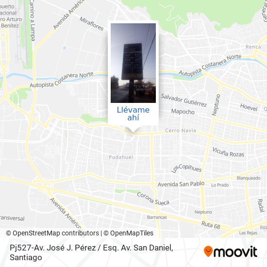 Mapa de Pj527-Av. José J. Pérez / Esq. Av. San Daniel