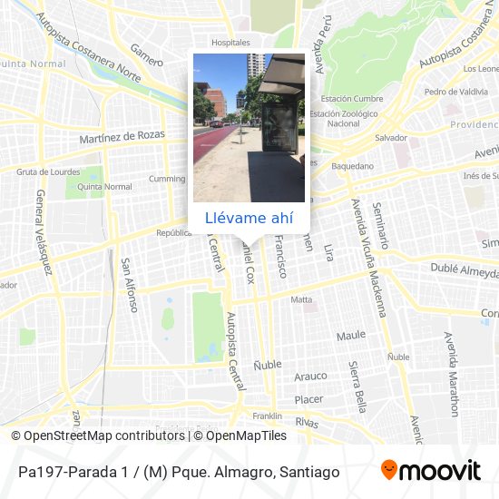 Mapa de Pa197-Parada 1 / (M) Pque. Almagro