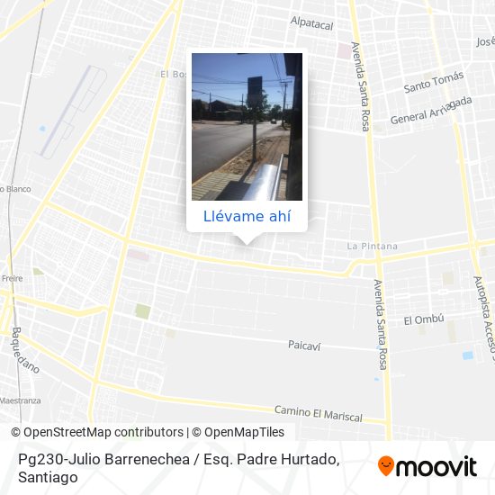 Mapa de Pg230-Julio Barrenechea / Esq. Padre Hurtado