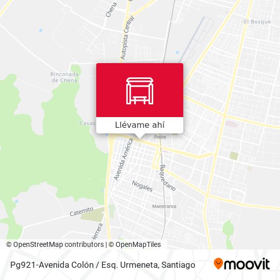Mapa de Pg921-Avenida Colón / Esq. Urmeneta