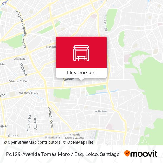 Mapa de Pc129-Avenida Tomás Moro / Esq. Lolco