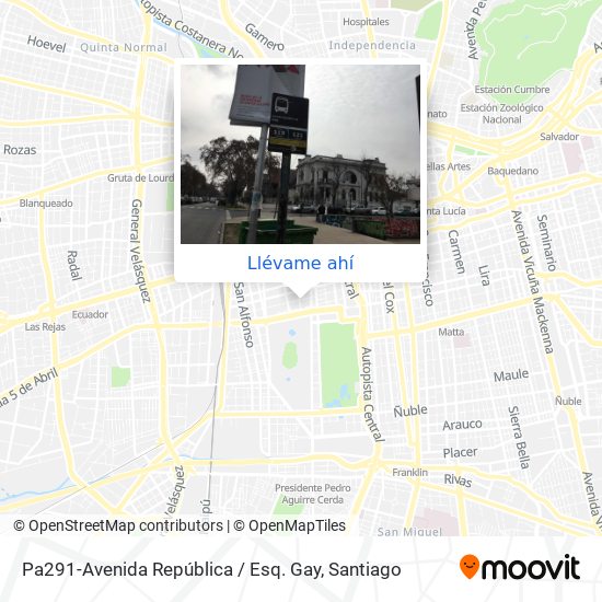 Mapa de Pa291-Avenida República / Esq. Gay