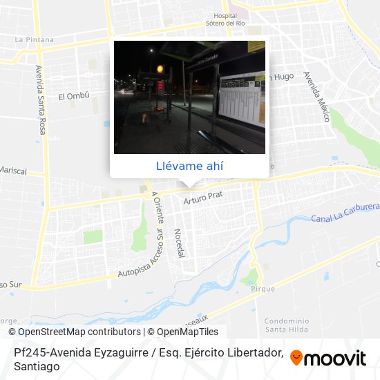 Mapa de Pf245-Avenida Eyzaguirre / Esq. Ejército Libertador