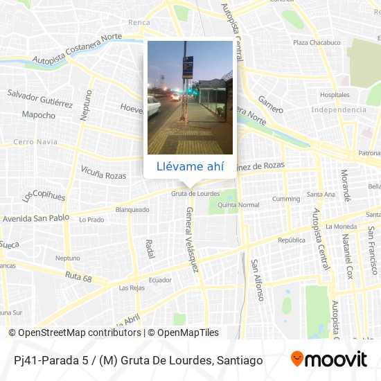 Mapa de Pj41-Parada 5 / (M) Gruta De Lourdes