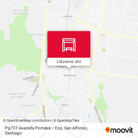 Mapa de Pg737-Avenida Portales / Esq. San Alfonso