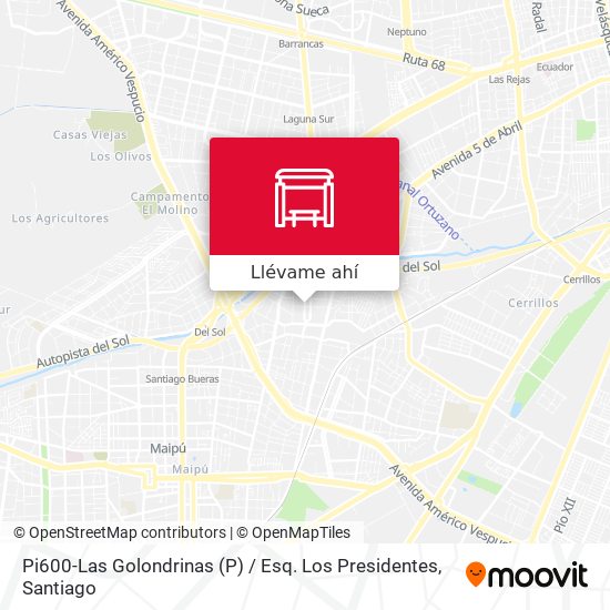 Mapa de Pi600-Las Golondrinas (P) / Esq. Los Presidentes