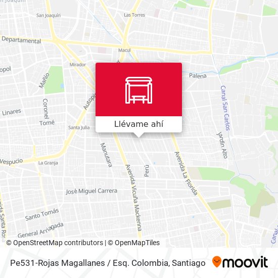 Mapa de Pe531-Rojas Magallanes / Esq. Colombia