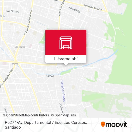 Mapa de Pe274-Av. Departamental / Esq. Los Cerezos