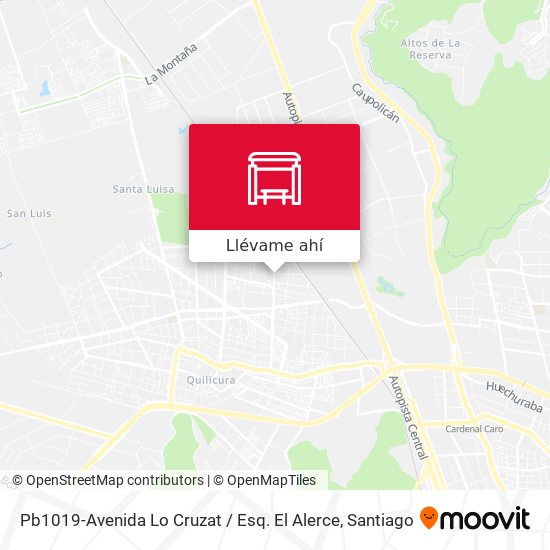 Mapa de Pb1019-Avenida Lo Cruzat / Esq. El Alerce