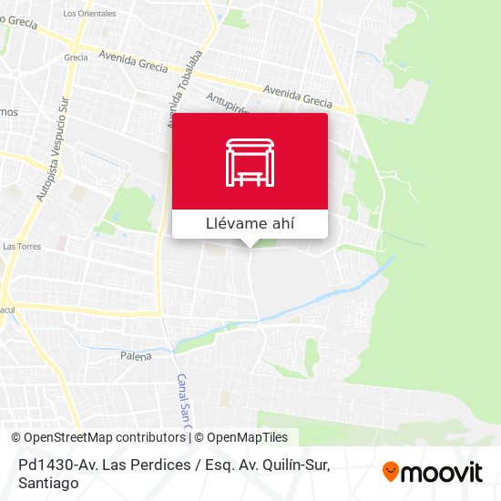 Mapa de Pd1430-Av. Las Perdices / Esq. Av. Quilín-Sur