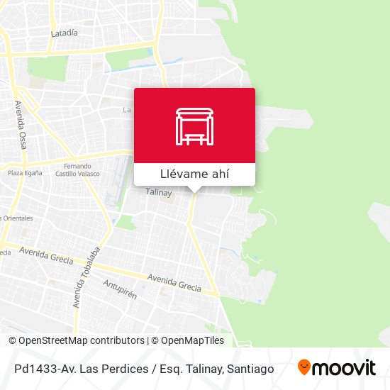 Mapa de Pd1433-Av. Las Perdices / Esq. Talinay