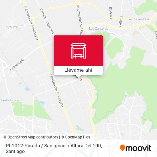 Mapa de Pb1012-Parada / San Ignacio Altura Del 100