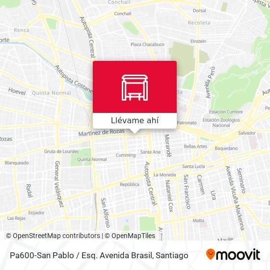 Mapa de Pa600-San Pablo / Esq. Avenida Brasil
