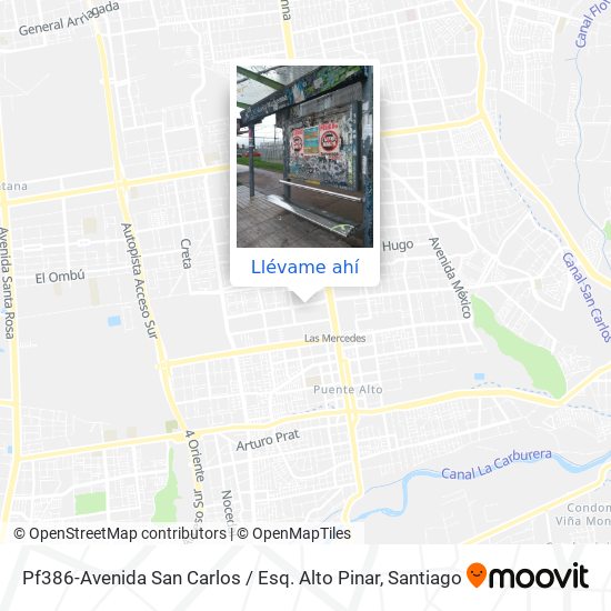 Mapa de Pf386-Avenida San Carlos / Esq. Alto Pinar