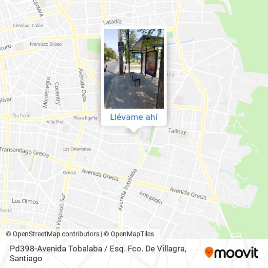 Mapa de Pd398-Avenida Tobalaba / Esq. Fco. De Villagra