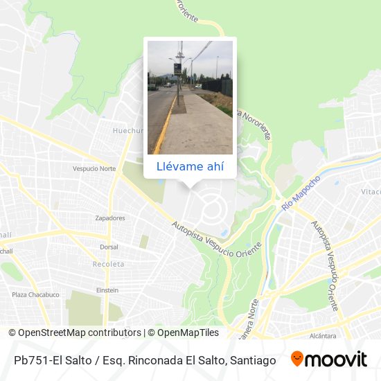 Mapa de Pb751-El Salto / Esq. Rinconada El Salto