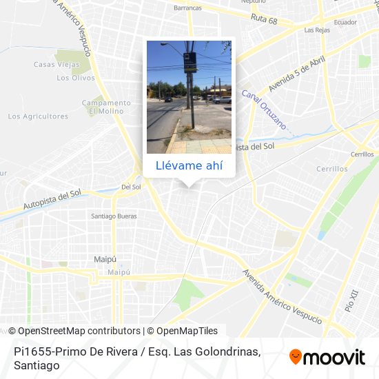 Mapa de Pi1655-Primo De Rivera / Esq. Las Golondrinas